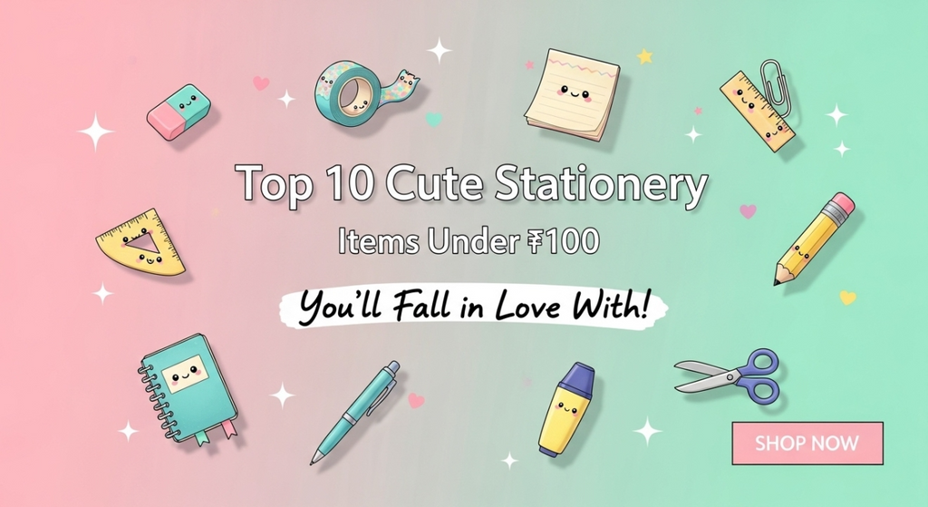 Top 10 Cute Stationery Items Under ₹100 You’ll Fall in Love With!