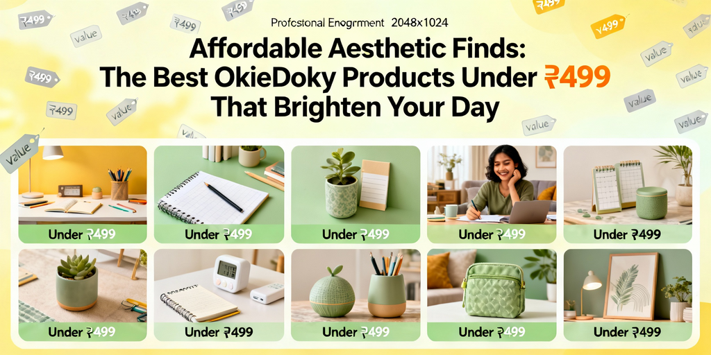 Affordable Aesthetic Finds: The Best OkieDoky Products Under ₹499 That Brighten Your Day