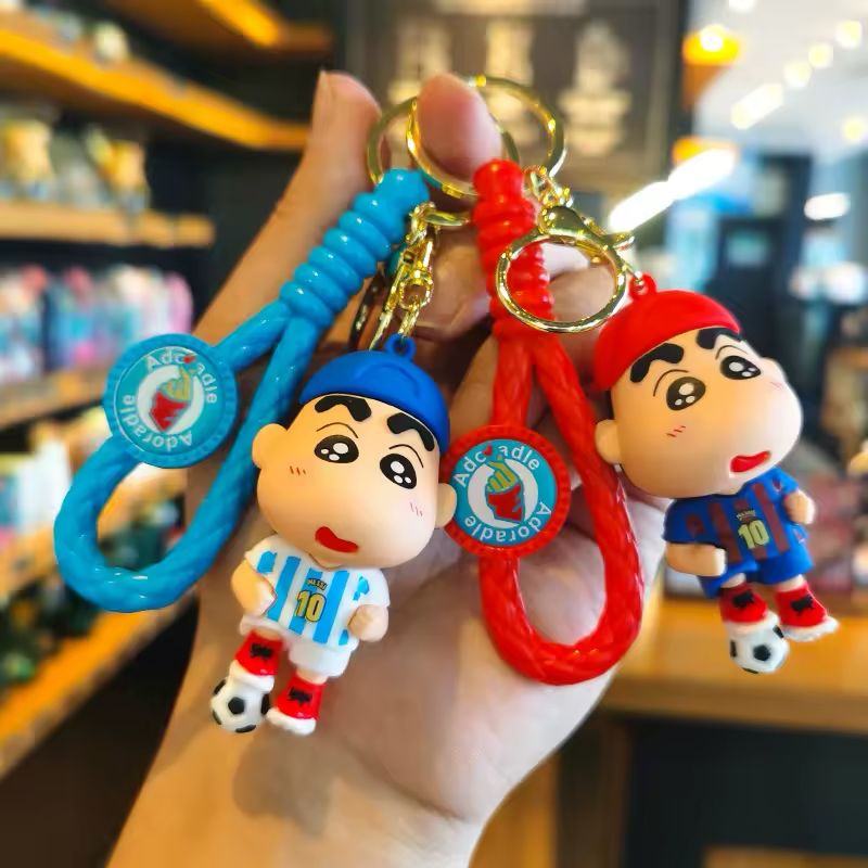 2 Shin-chan Soccer Player Keychain