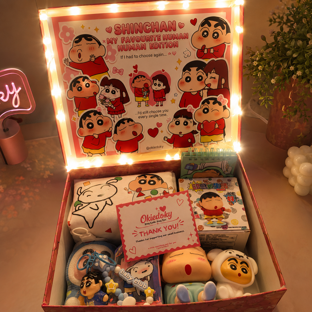 Shinchan X My Favourite Human Edition | Premium LED Gift Hamper Shinchan X My Favourite Human Edition | Premium LED Gift Hamper