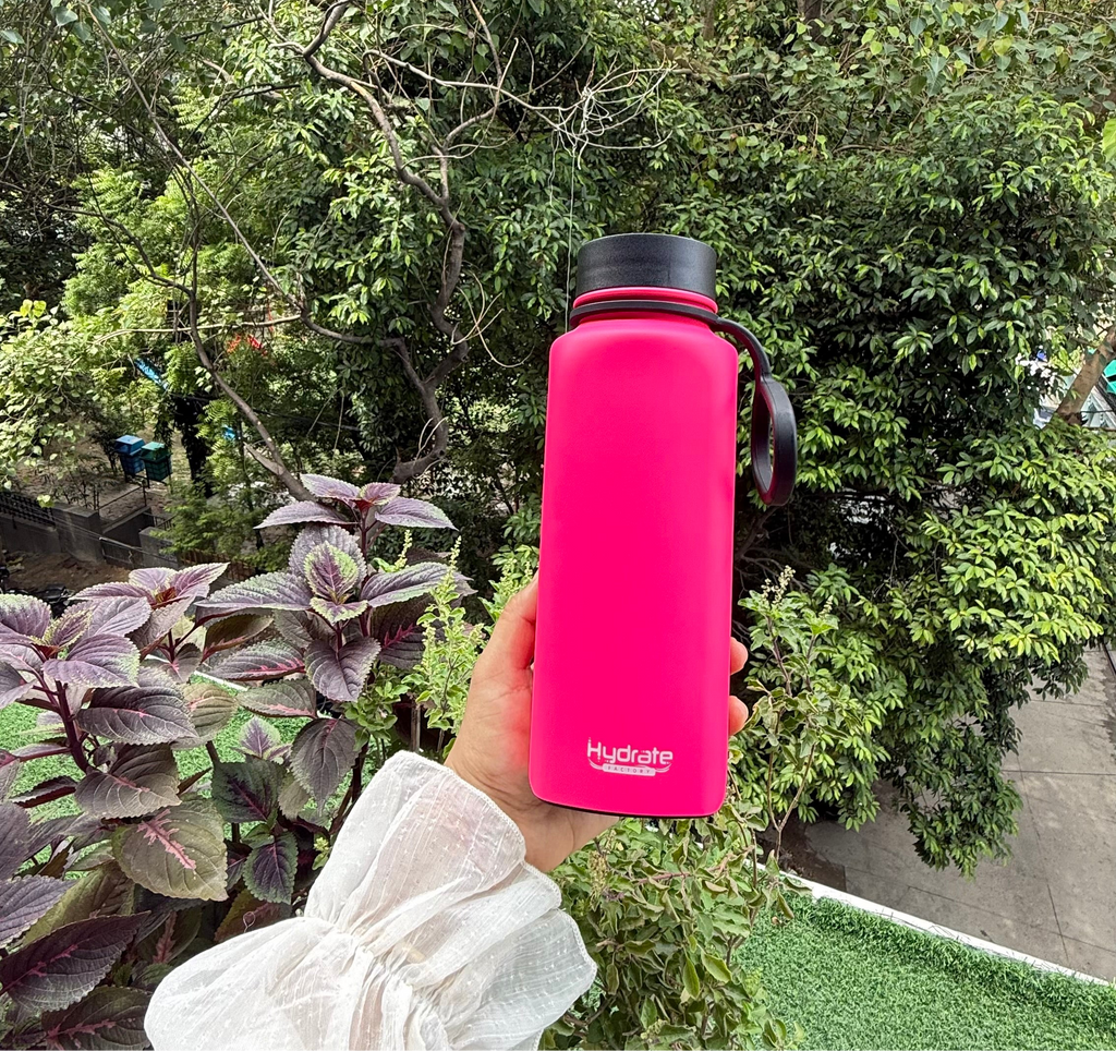 Hydrate Factory Square Insulated Flask Stainless Steel Water Bottle