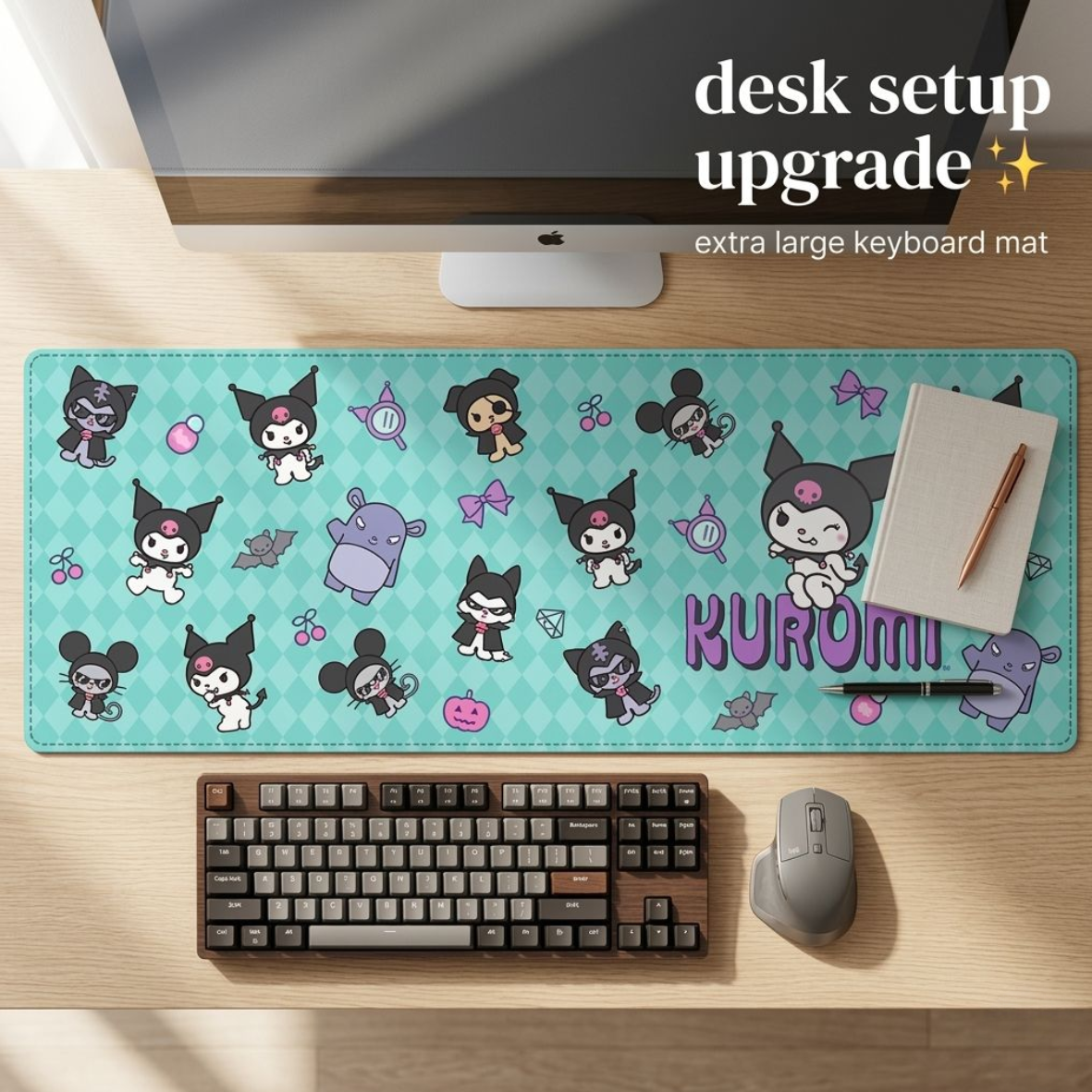Kawaii extra large kuromi mat – Okiedoky