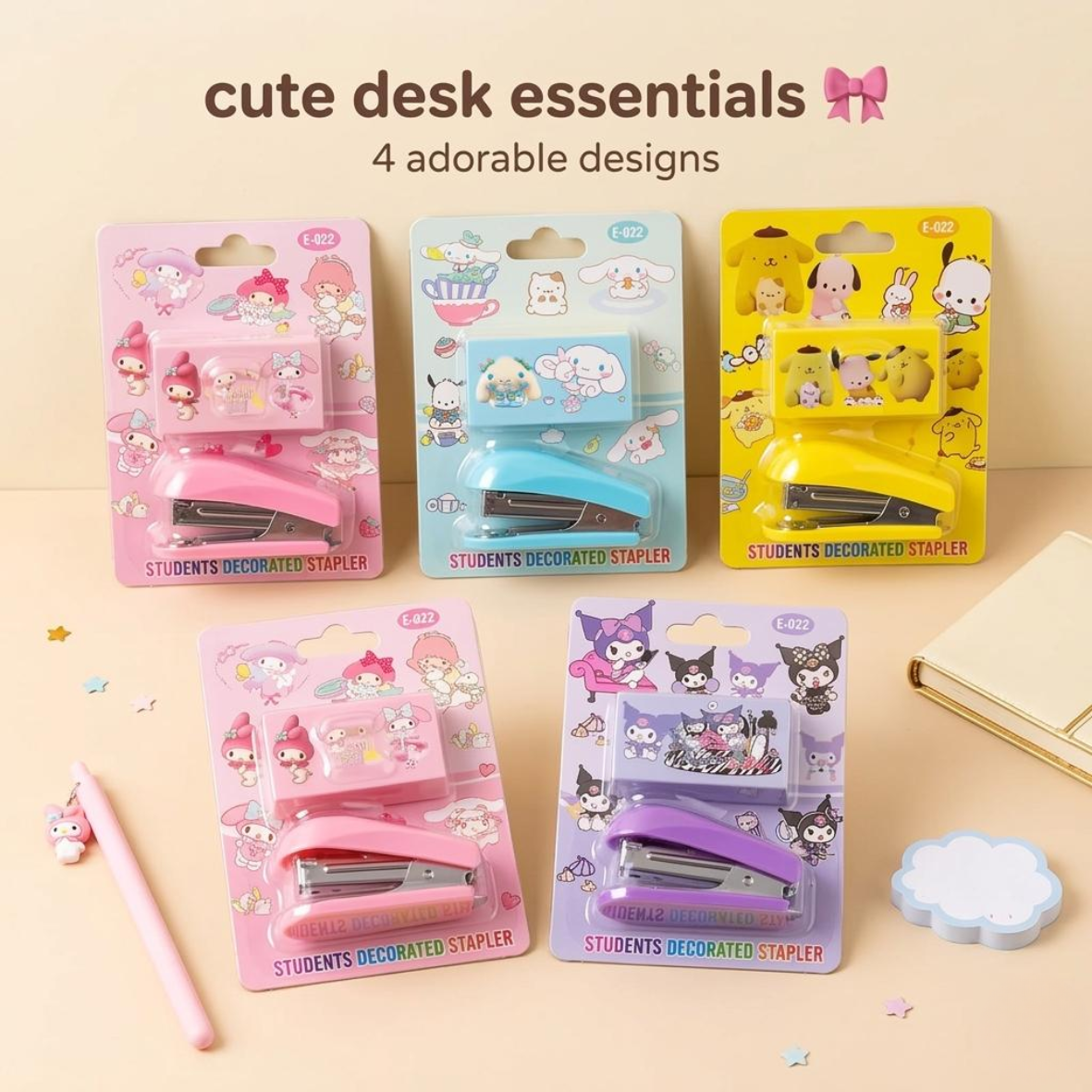Sticker Stapler Sanrio stapler set – Okiedoky