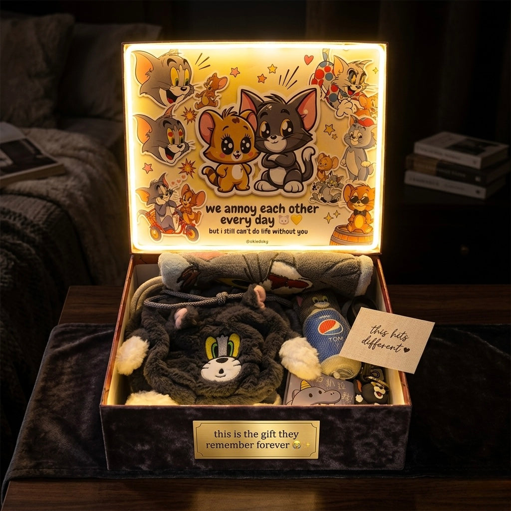 Super Exclusive LED Tom & Jerry Gift Hamper – Limited Edition Fan Gift ...