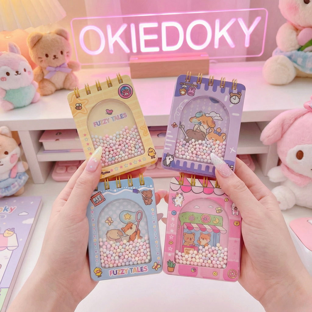 Kawaii Mini Spiral Shaker notebook – Okiedoky