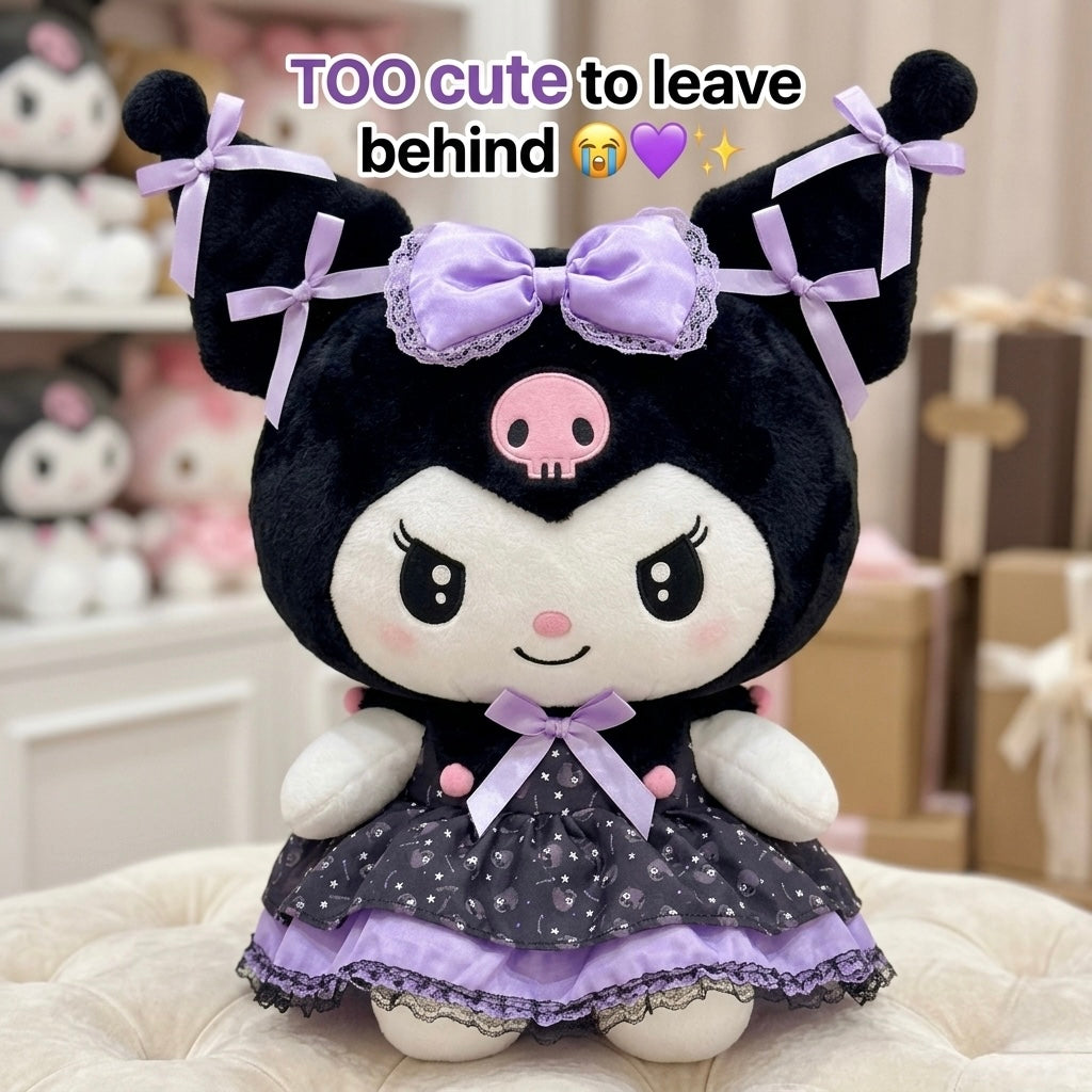 kuromi plush purple dress Kuromi Purple Dress Plush