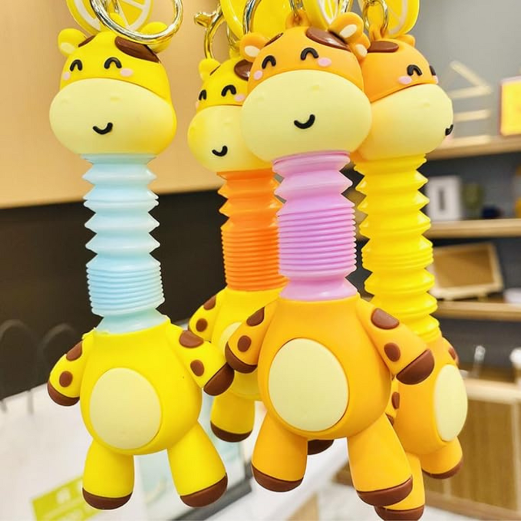Giraffe Expandable Toy Keychain