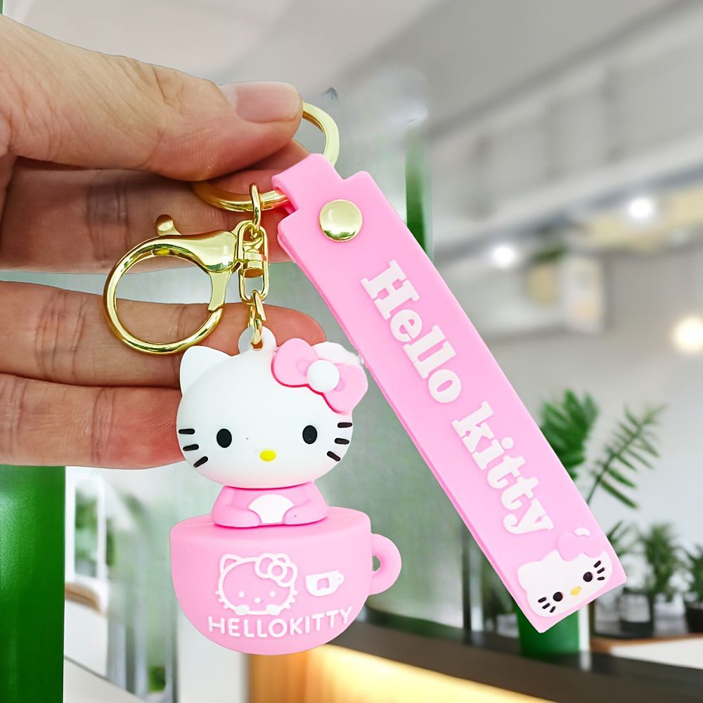 Hello Kitty Teacup Keychain