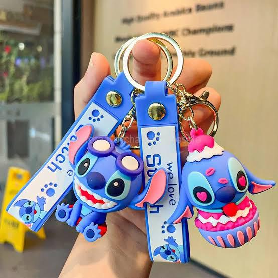 Stitch 3D Silicone Keychain