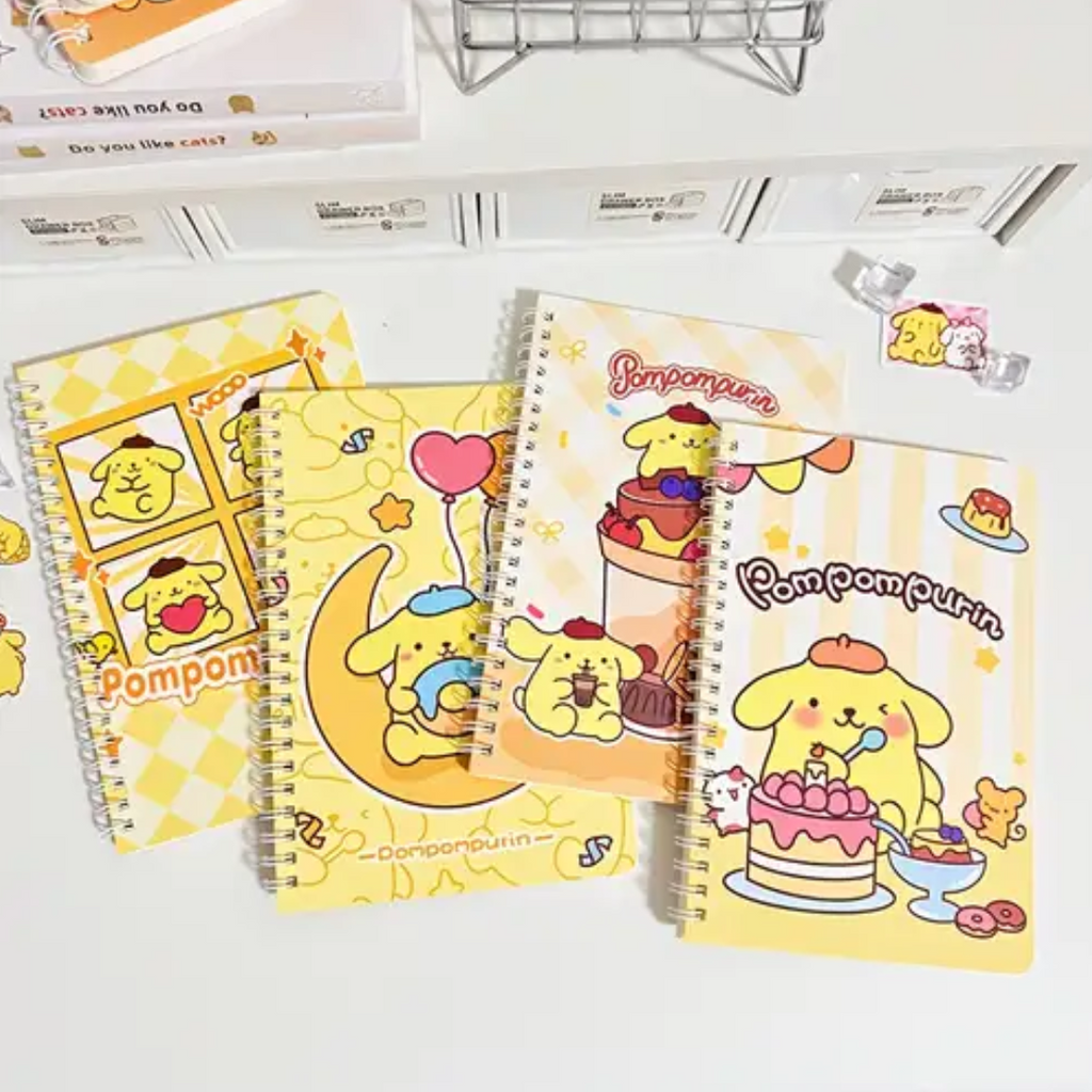 Cute Pompompurin Cartoon Notebook