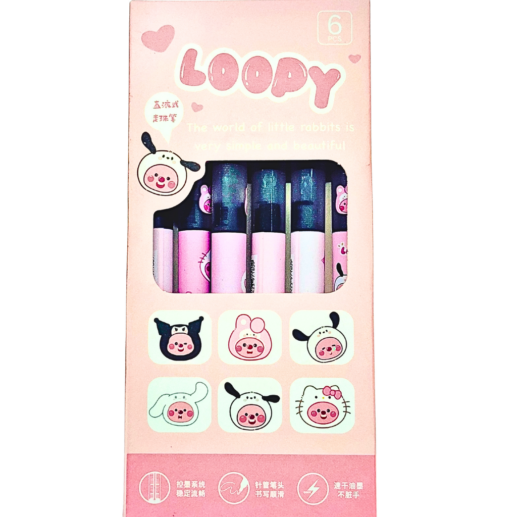 Cute Loopy Gel Pen Set